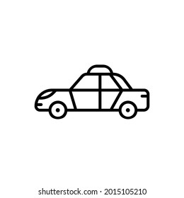 Taxi icon vector. Public transport illustration sign. Travel symbol or logo.