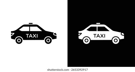 Gráficos escalables de Vector de icono de taxi