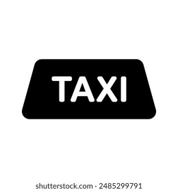 Taxi icon vector. Taxi service illustration sign. Transportation of passengers symbol or logo.