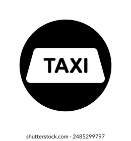 Taxi-Symbol Vektorgrafik. Taxi Service Illustration Schild. Transport und Verkehr des Fahrgastsymbols oder -logos.