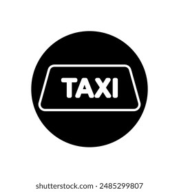 Taxi-Symbol Vektorgrafik. Taxi Service Illustration Schild. Transport und Verkehr des Fahrgastsymbols oder -logos.