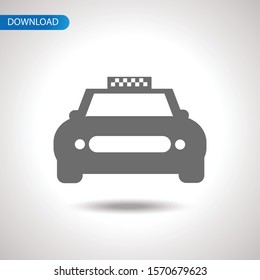 Taxi Icon Vector. Simple flat symbol. icon vector
