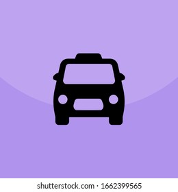 Taxi Icon Vector. Simple symbol.