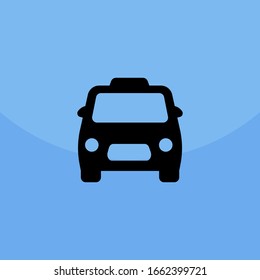 Taxi Icon Vector. Simple symbol.
