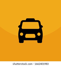 Taxi Icon Vector. Simple symbol.