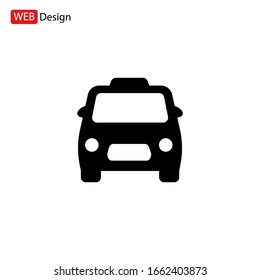 Taxi Icon Vector. Simple symbol.