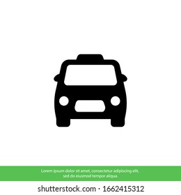 Taxi Icon Vector. Simple symbol.