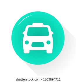 Vector de iconos de taxi. Sencillo símbolo.