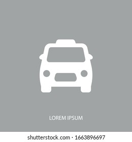 Taxi Icon Vector. Simple symbol.