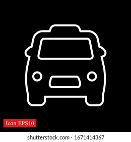 Taxi Icon Vector. Simple symbol.