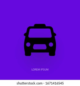 Taxi Icon Vector. Simple symbol.