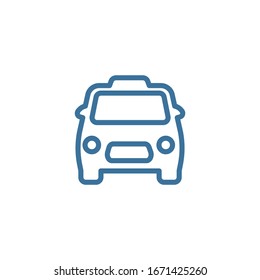 Taxi Icon Vektorillustration. Einfaches Symbol.