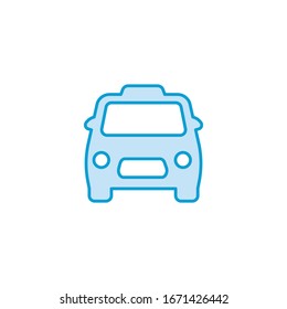 Taxi Icon Vector. Simple symbol.