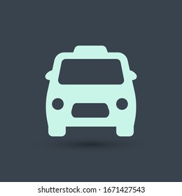 Taxi Icon Vector. Simple symbol.