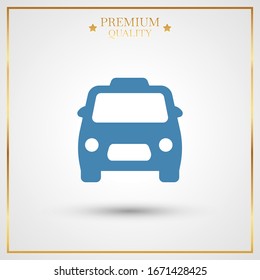 Taxi Icon Vector. Simple symbol.