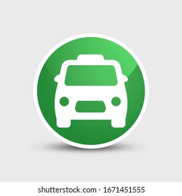 Taxi Icon Vector. Simple symbol.