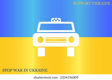 Taxi-Symbolvektor. Taxi-Symbol.