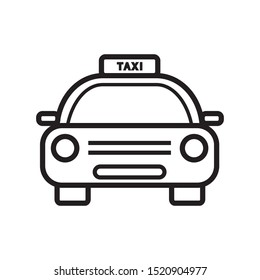 taxi icon vector symbol template
