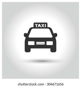Taxi icon. web buttons. vector illustration. Flat design style