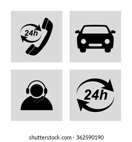 taxi icons  set