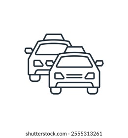 Taxi icons  symbol vector elements for infographic web