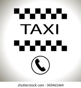 taxi icons, vector illustration