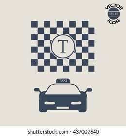 taxi icons, vector illustration