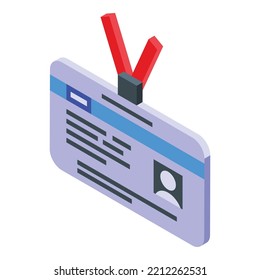 Taxi id card icon isometric vector. Meter driver. Cab call