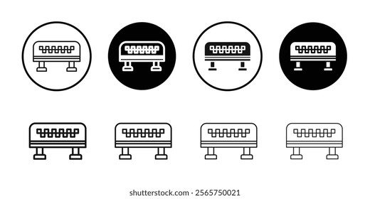 Taxi lamp icon Simple thin outline