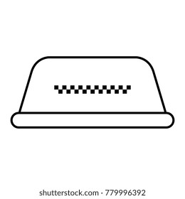 taxi light isolated icon