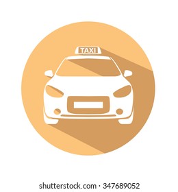 taxi light orange icon