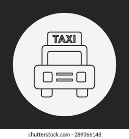 taxi line icon