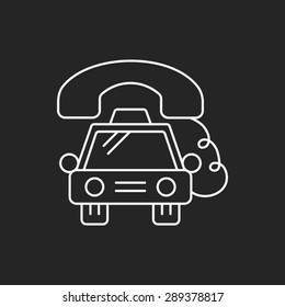 taxi line icon