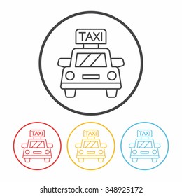 taxi line icon