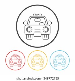 taxi line icon