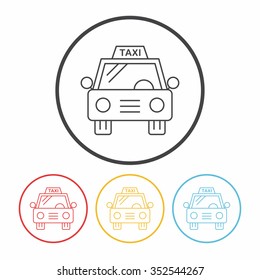 taxi line icon