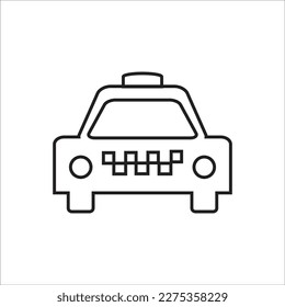 taxi line vector new icon