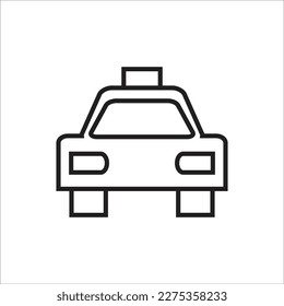 taxi line vector new icon