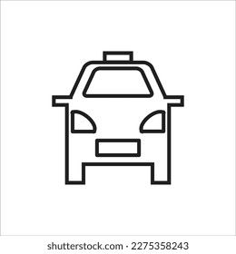 taxi line vector new icon