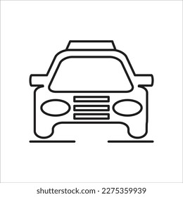 taxi line vector new icon