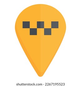 Taxi location icon cartoon vector. Car app. Driver order