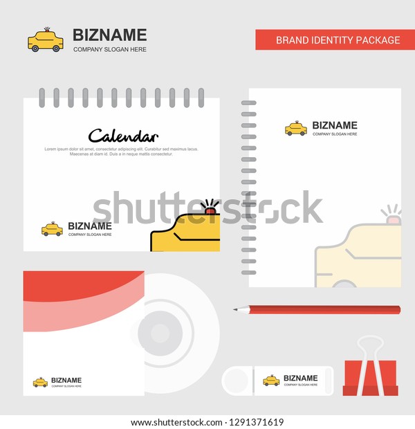 Taxi  Logo, Calendar\
Template, CD Cover, Diary and USB Brand Stationary Package Design\
Vector Template