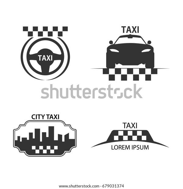 taxi logo,\
car, city taxi - vector\
illustration