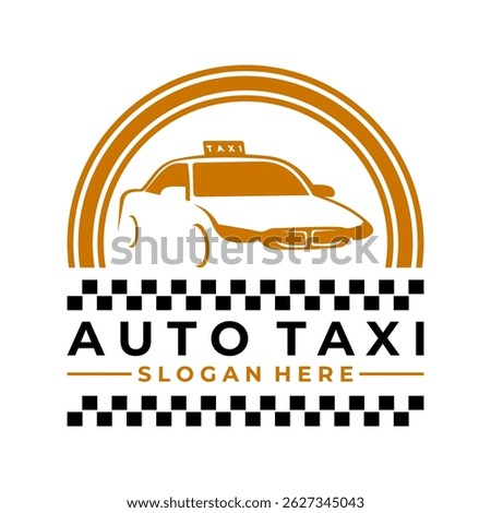 Taxi logo design vector template. auto taxi logo design icon