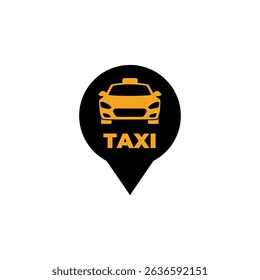 Taxi logo. Taxi service logo. Public transport symbol.