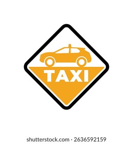 Taxi logo. Taxi service logo. Public transport symbol.