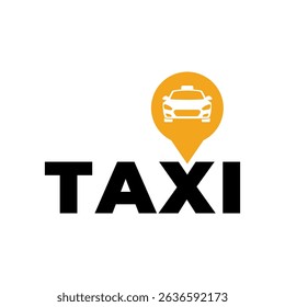 Taxi logo. Taxi service logo. Public transport symbol.