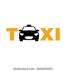 Taxi logo. Taxi service logo. Public transport symbol.
