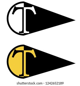 taxi logo typographic black and yellow stylized direction