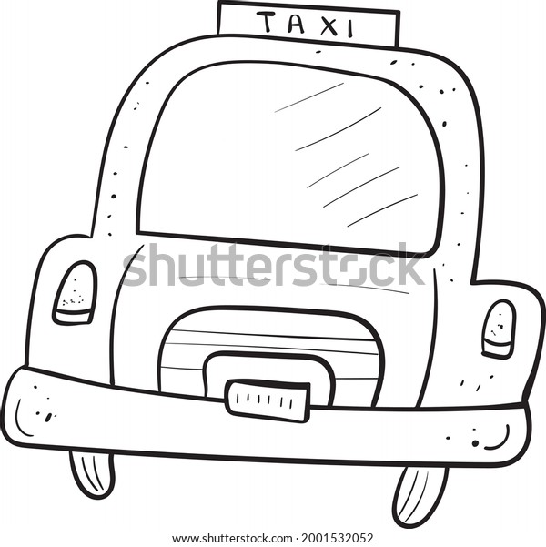 Taxi London. Vector
clip art illustration